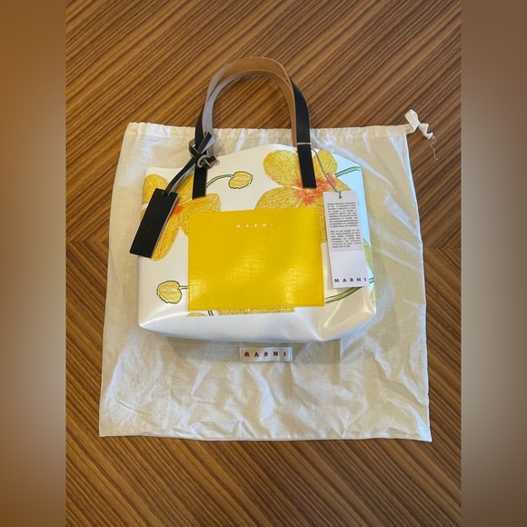 Marni orchid-print tote bag - Picture 5 of 7